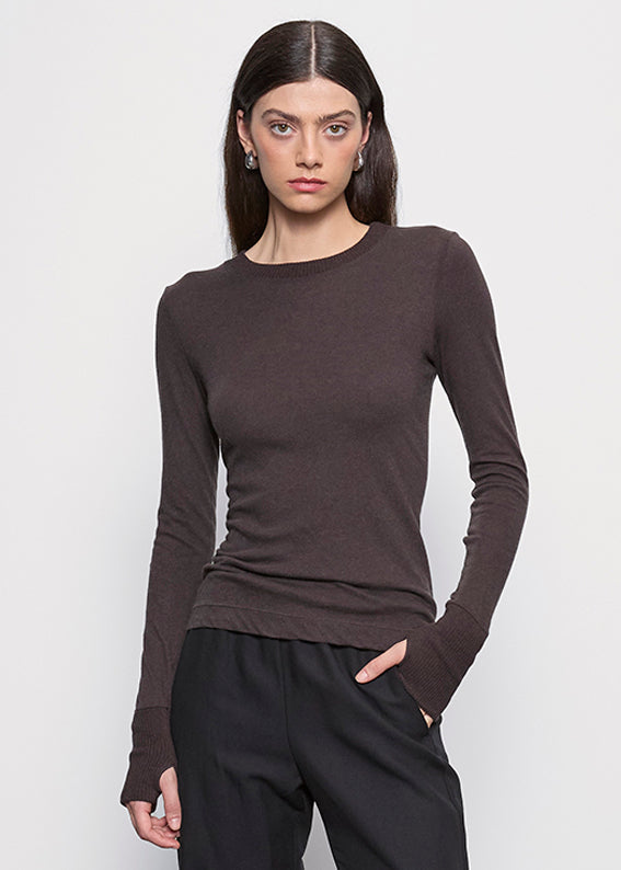 Fashionista Heaven Cashmere Crew Top — Joy