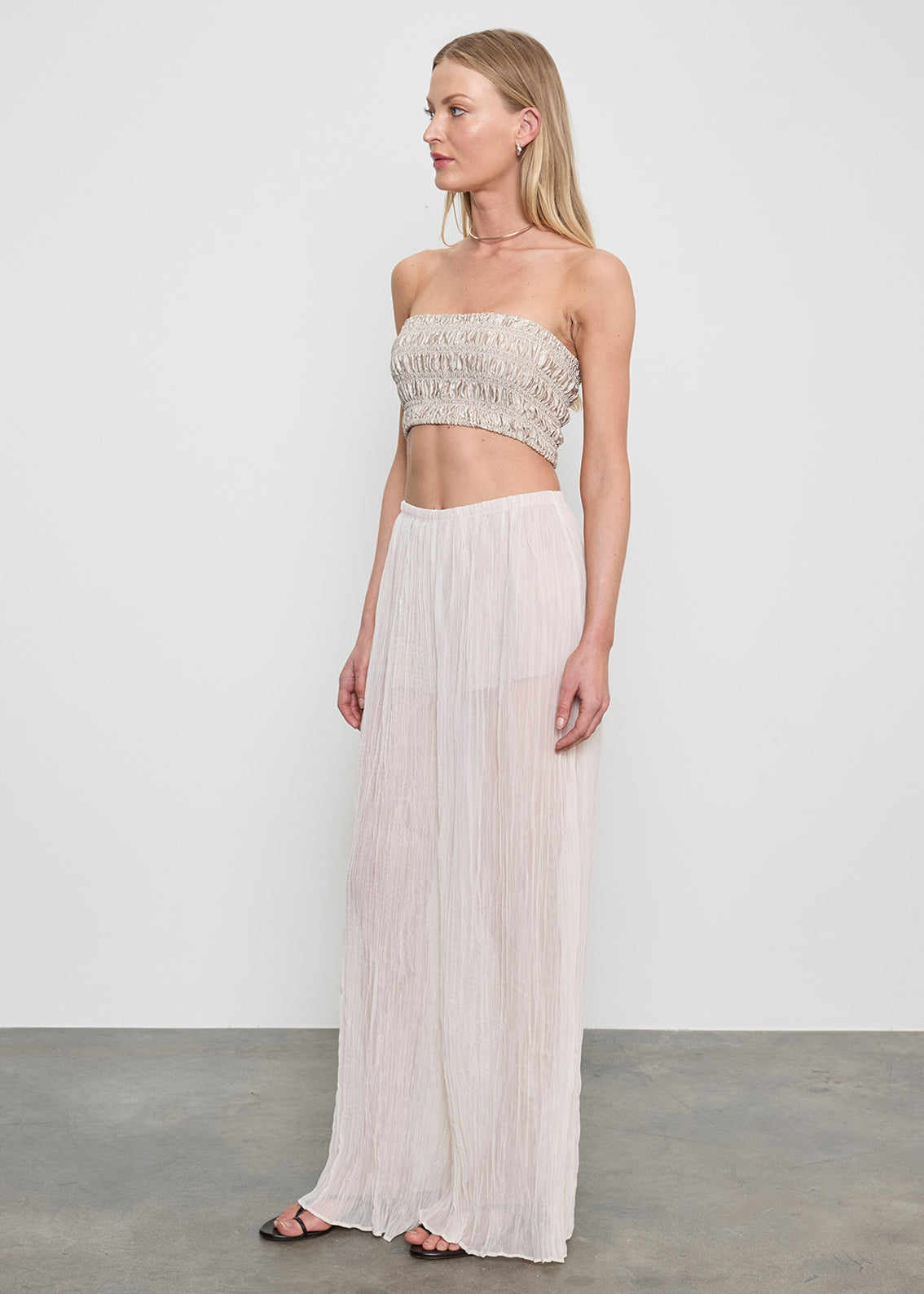 Plisse Palazzo Pant — Inès