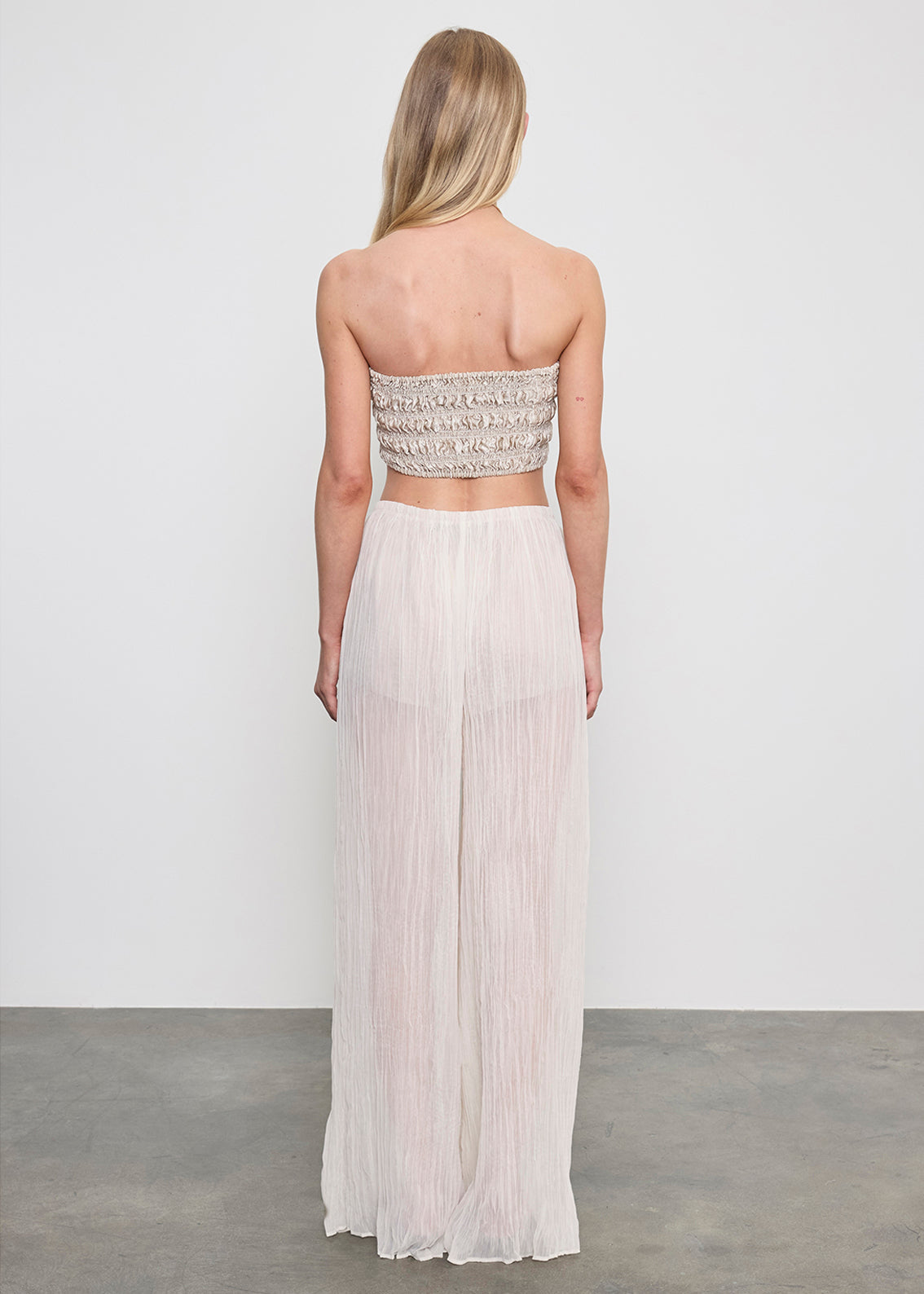 Plisse Palazzo Pant — Inès