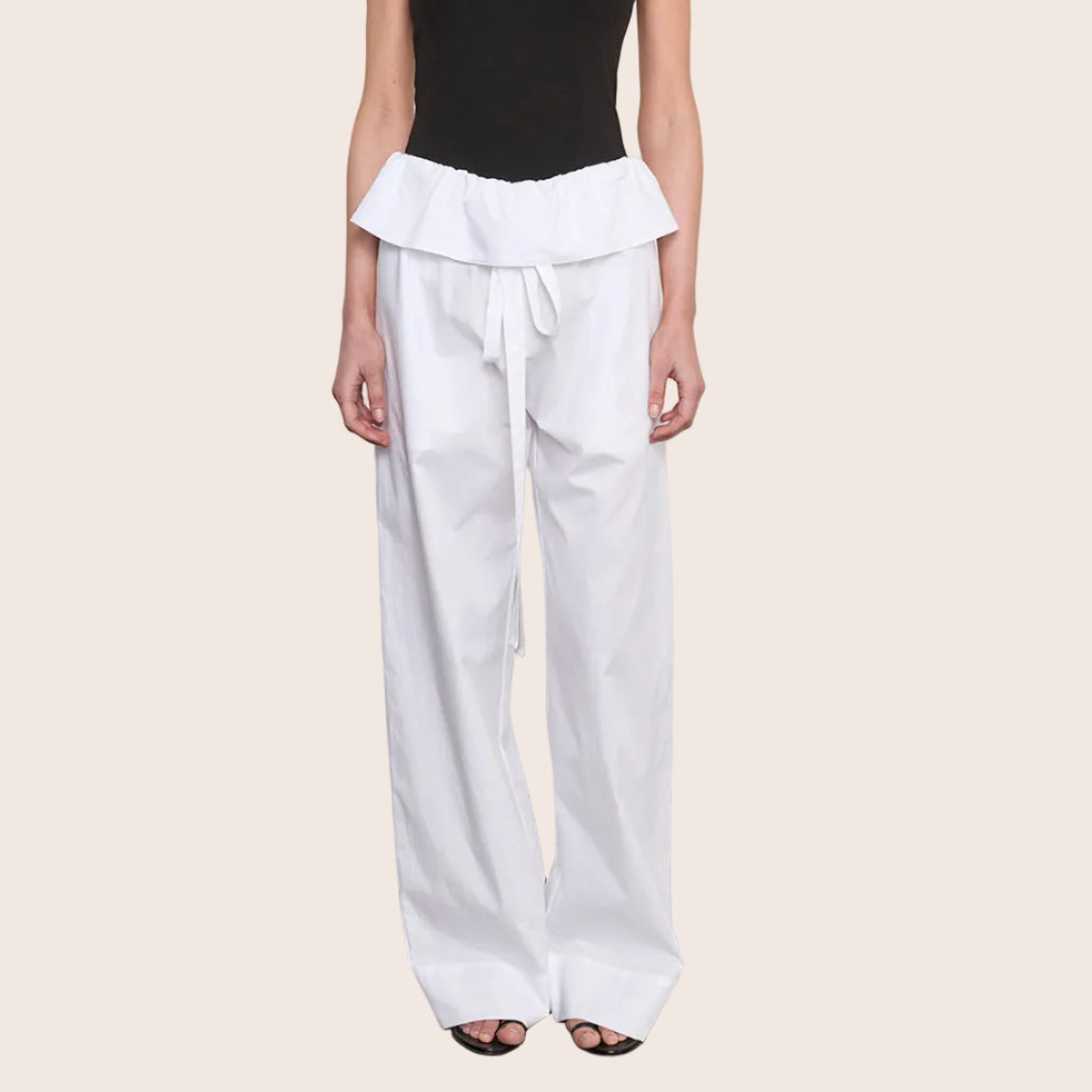 Fashionista Heaven Cotton Peplum Pant — Gemma
