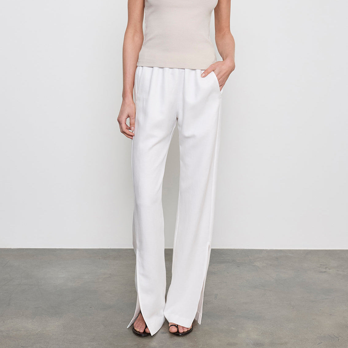 Twill Slash Pant — Bianca
