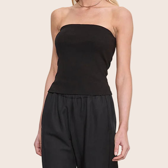 Fashionista Heaven Cotton Bandeau Top — Nova