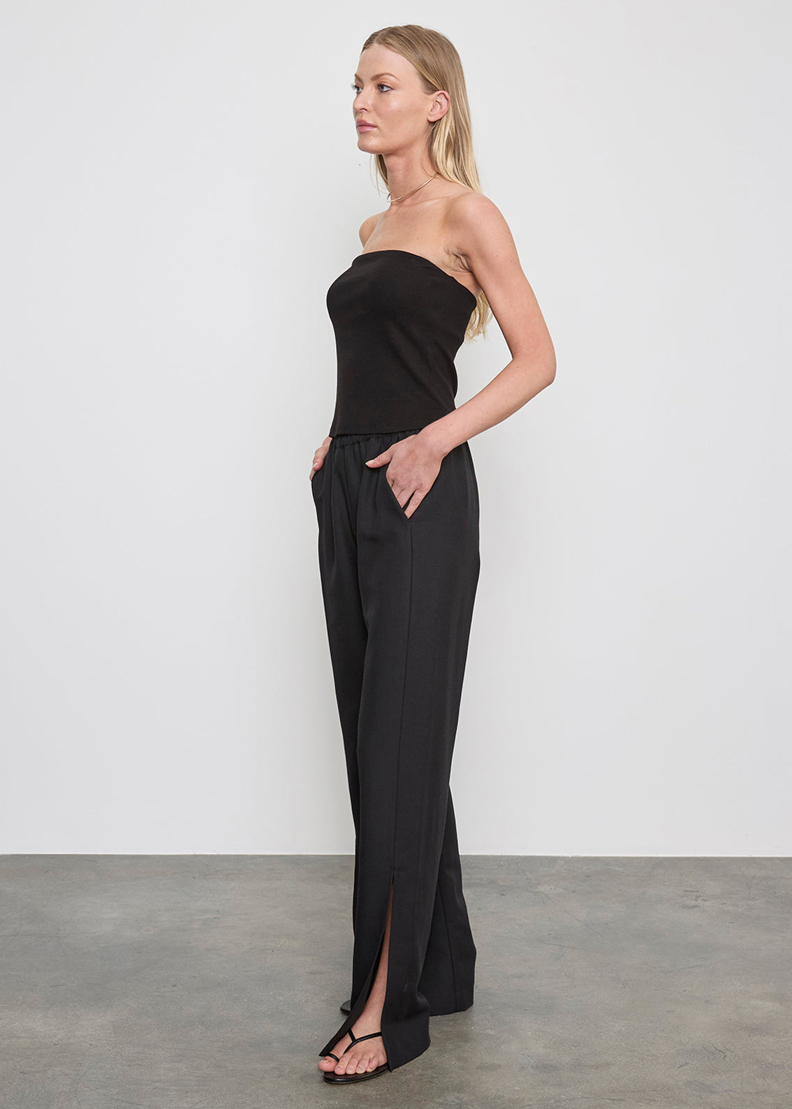Twill Slash Pant — Bianca