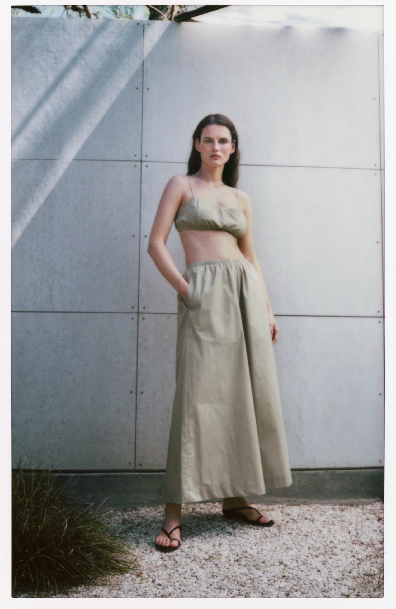 Cotton Cropped Palazzo Pant — Liora