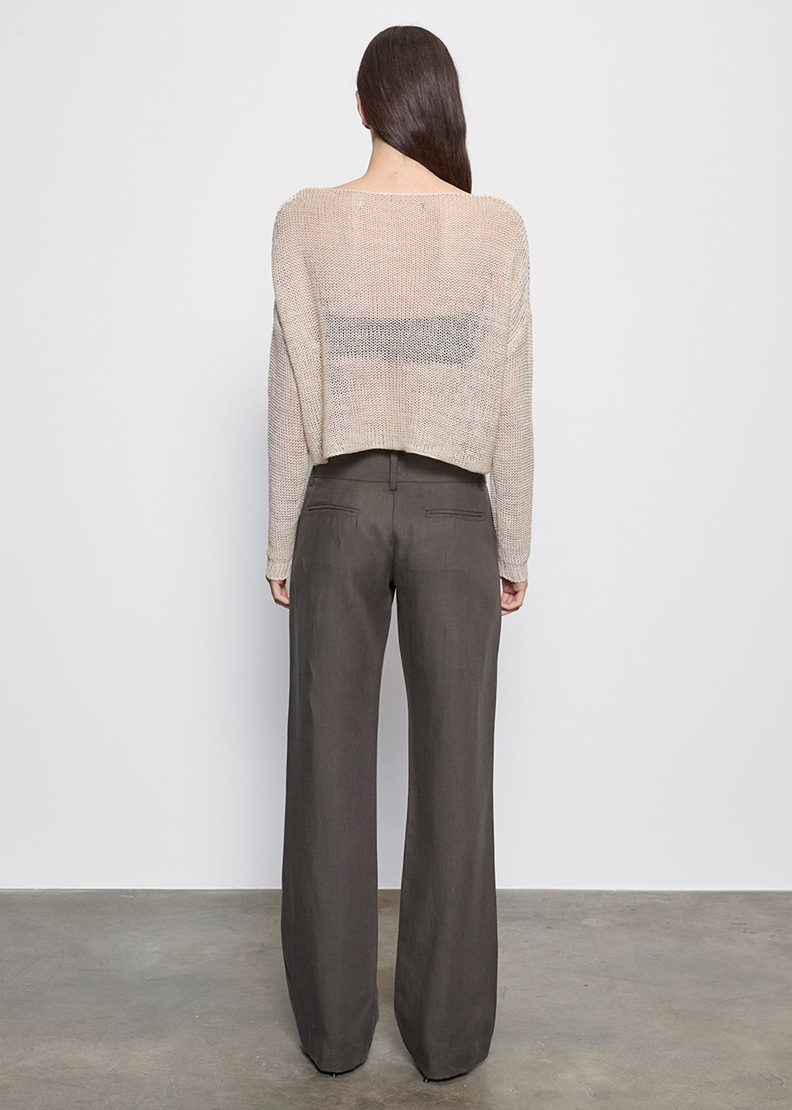 Fashionista Heaven Twill Minimal Trouser — Paloma