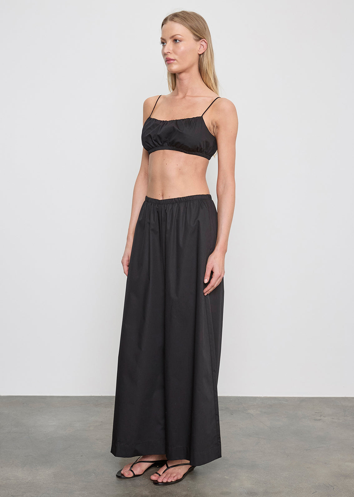 Cotton Cropped Palazzo Pant — Liora
