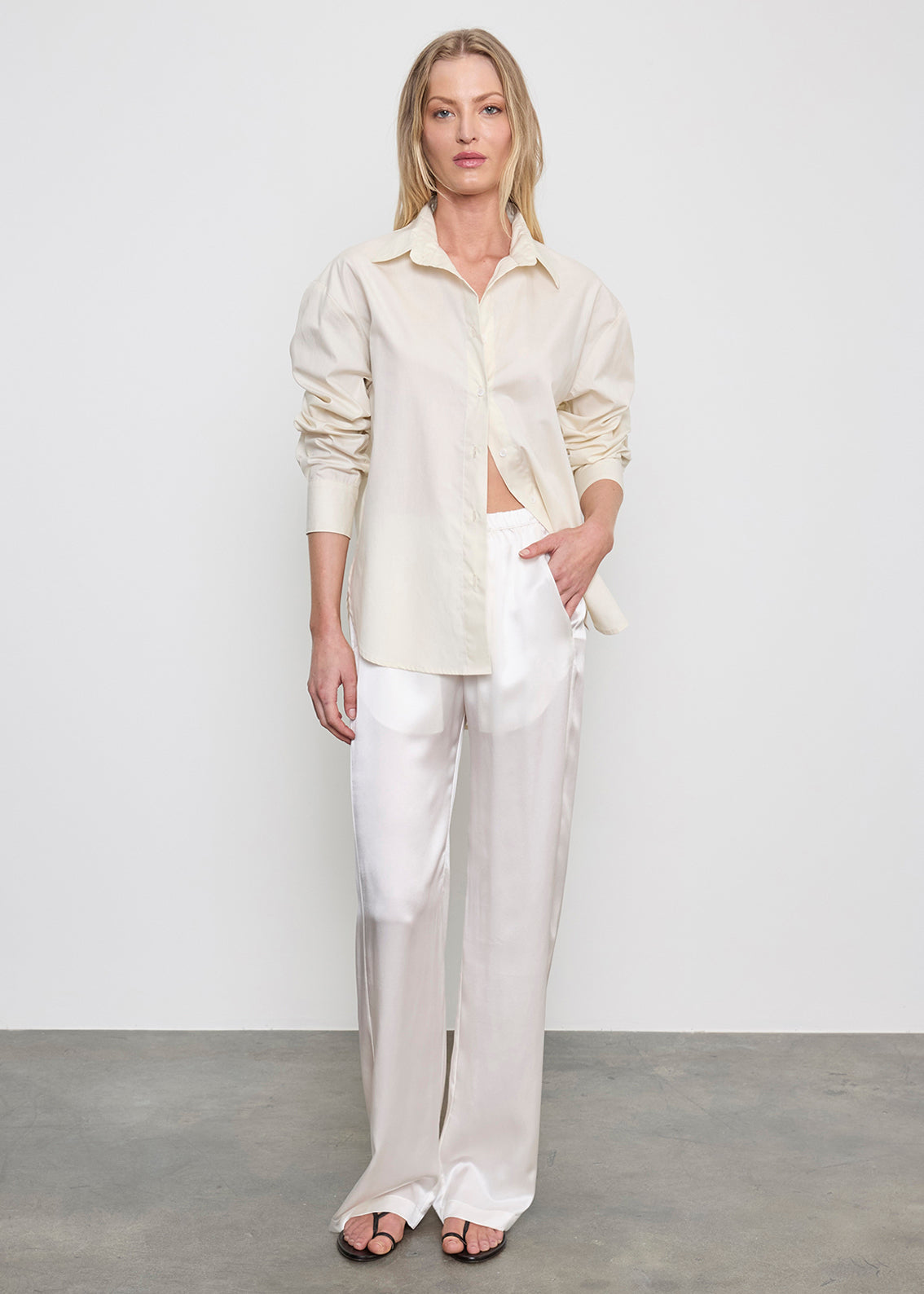 Silk Satin Everywhere Pant — Isolde
