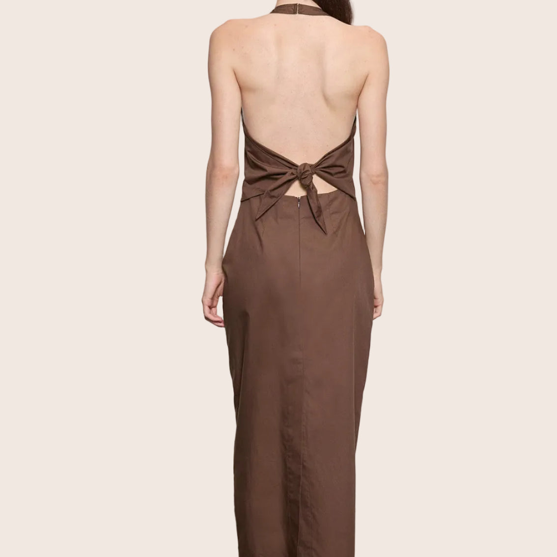 Poplin Halter Dress | Athena
