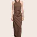 Poplin Halter Dress | Athena