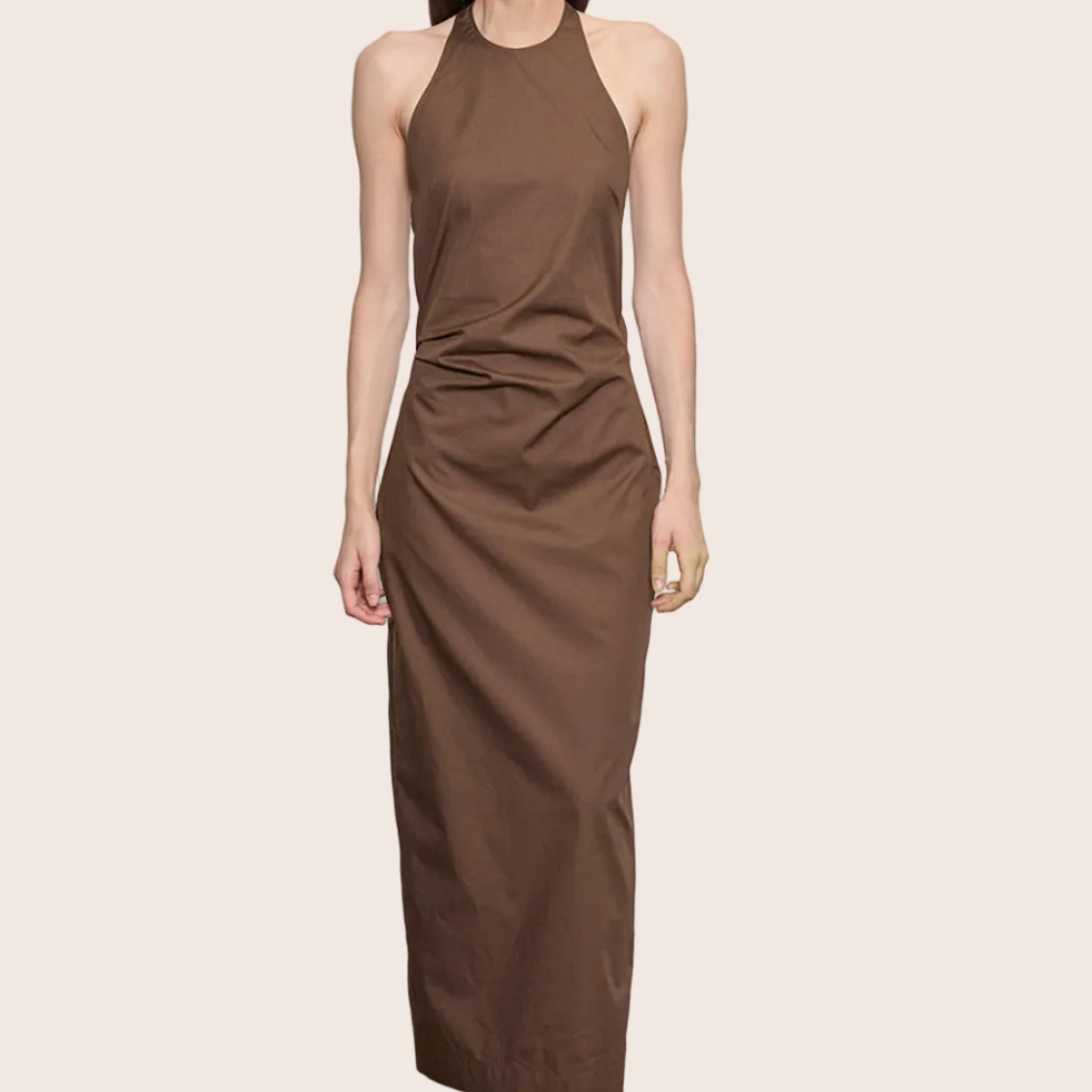 Poplin Halter Dress | Athena