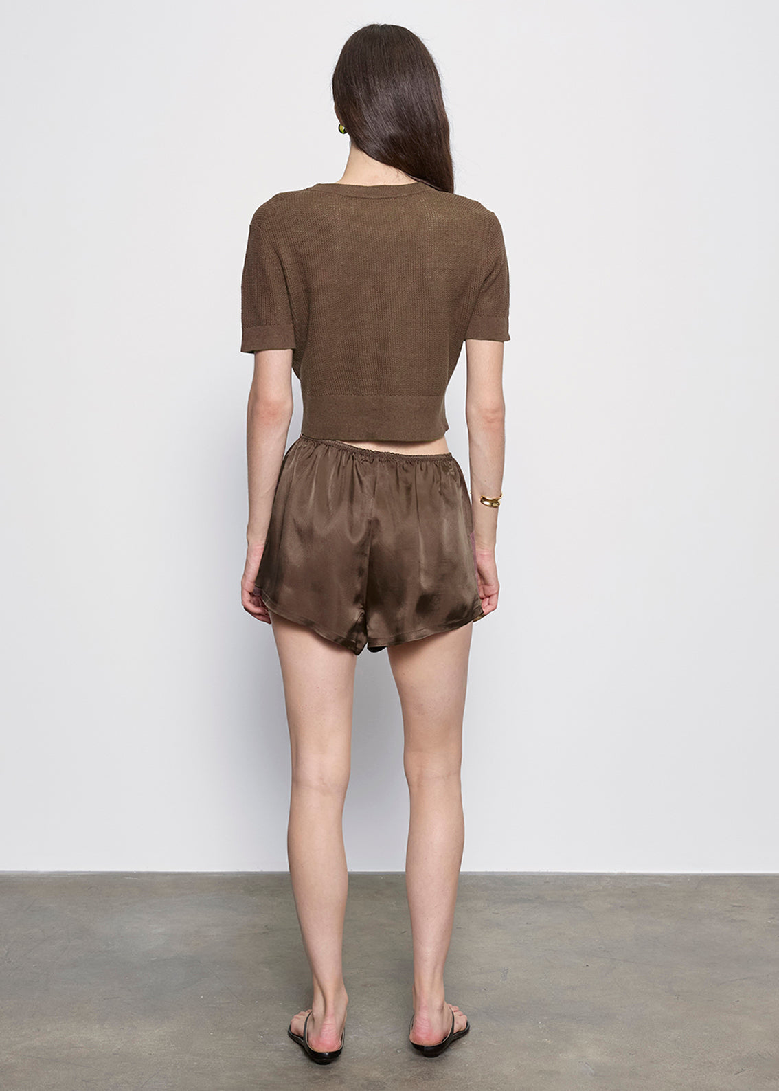 Fashionista Heaven Fluid Twill Slip Short — Juliette