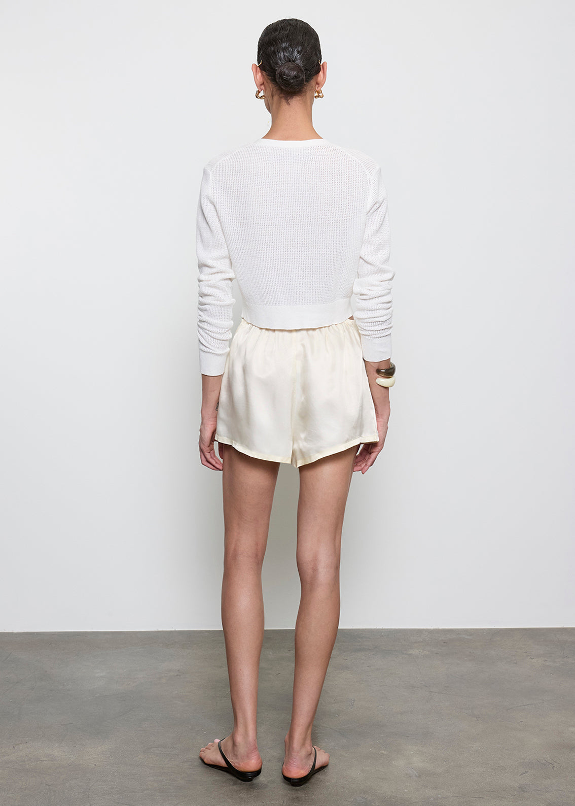 Fashionista Heaven Fluid Twill Slip Short — Juliette