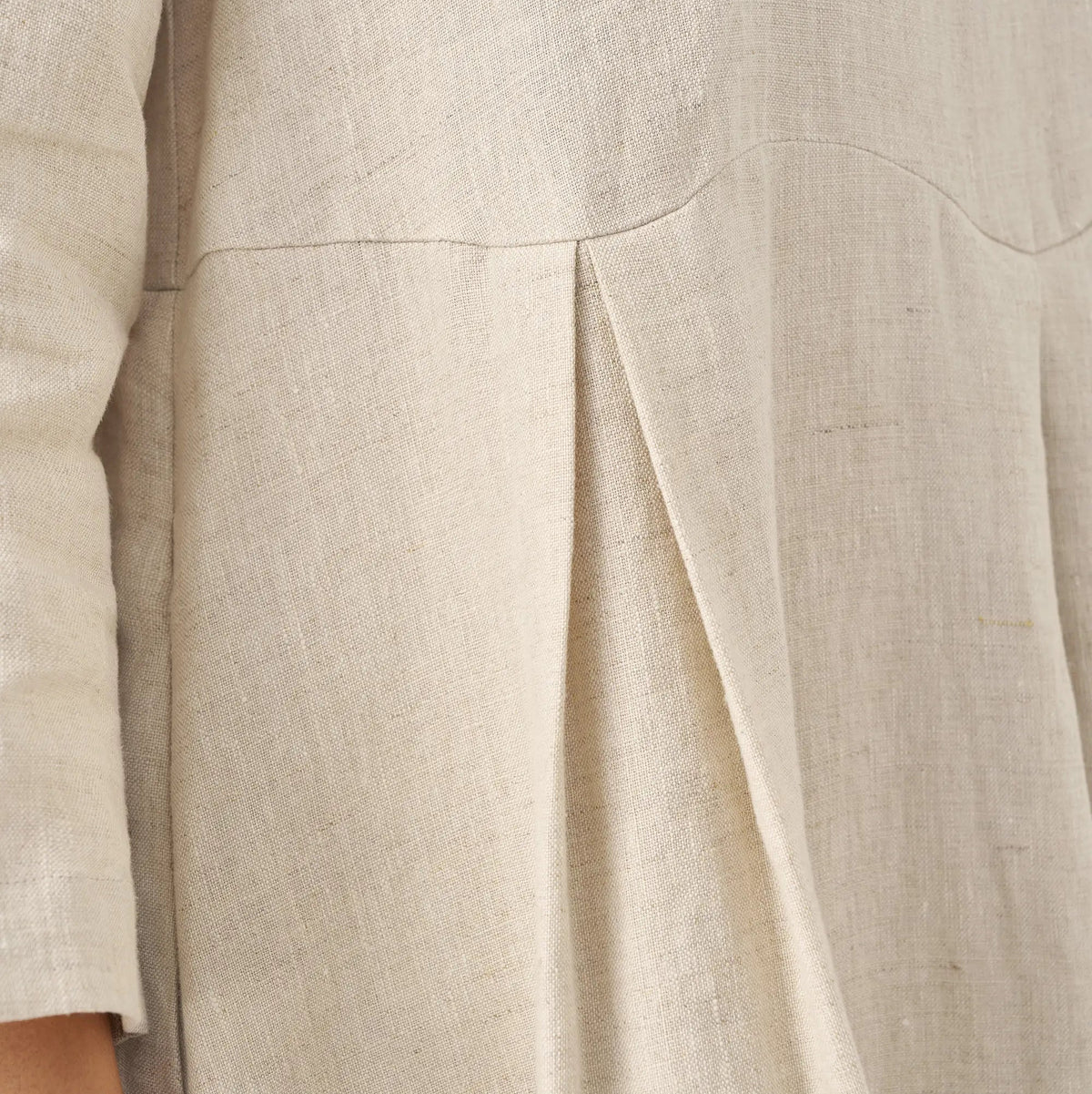 Linen Bateau Neck Dress — Abigail
