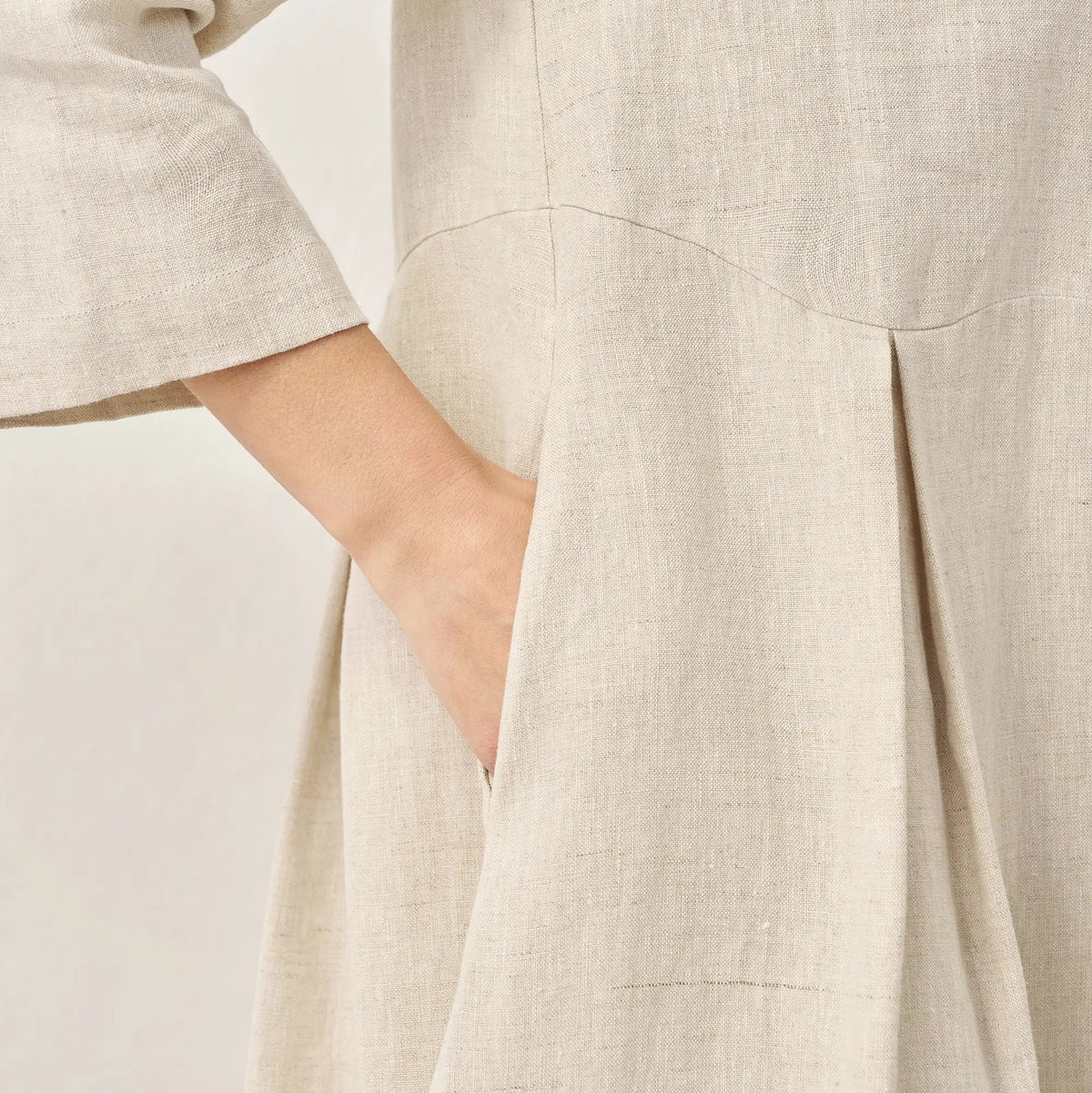Linen Bateau Neck Dress — Abigail