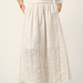 Fashionista Heaven Linen Striped A-Line Skirt — Leonie