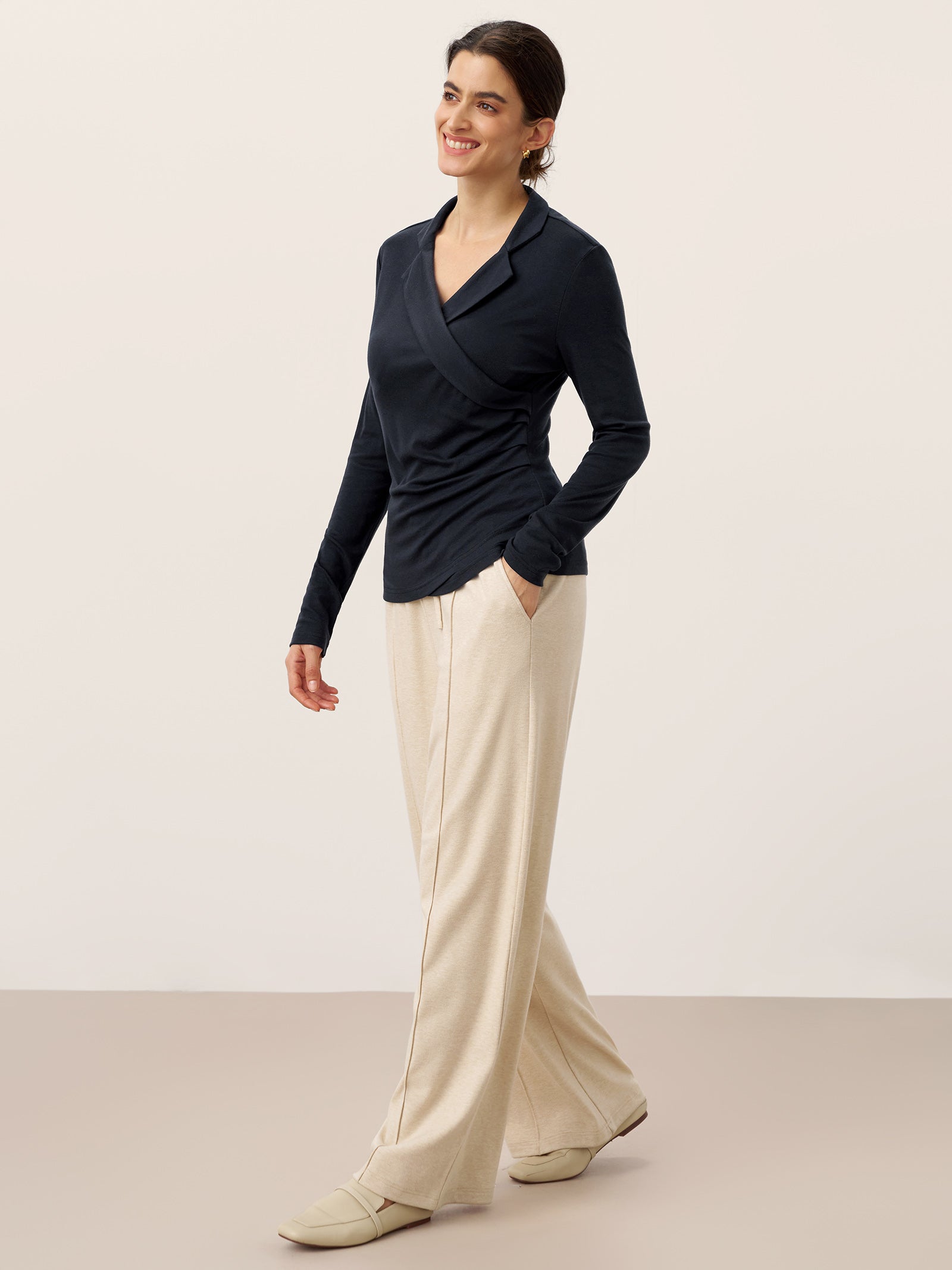 Fashionista Heaven Lyocell Pin-Tuck Pants — Solène