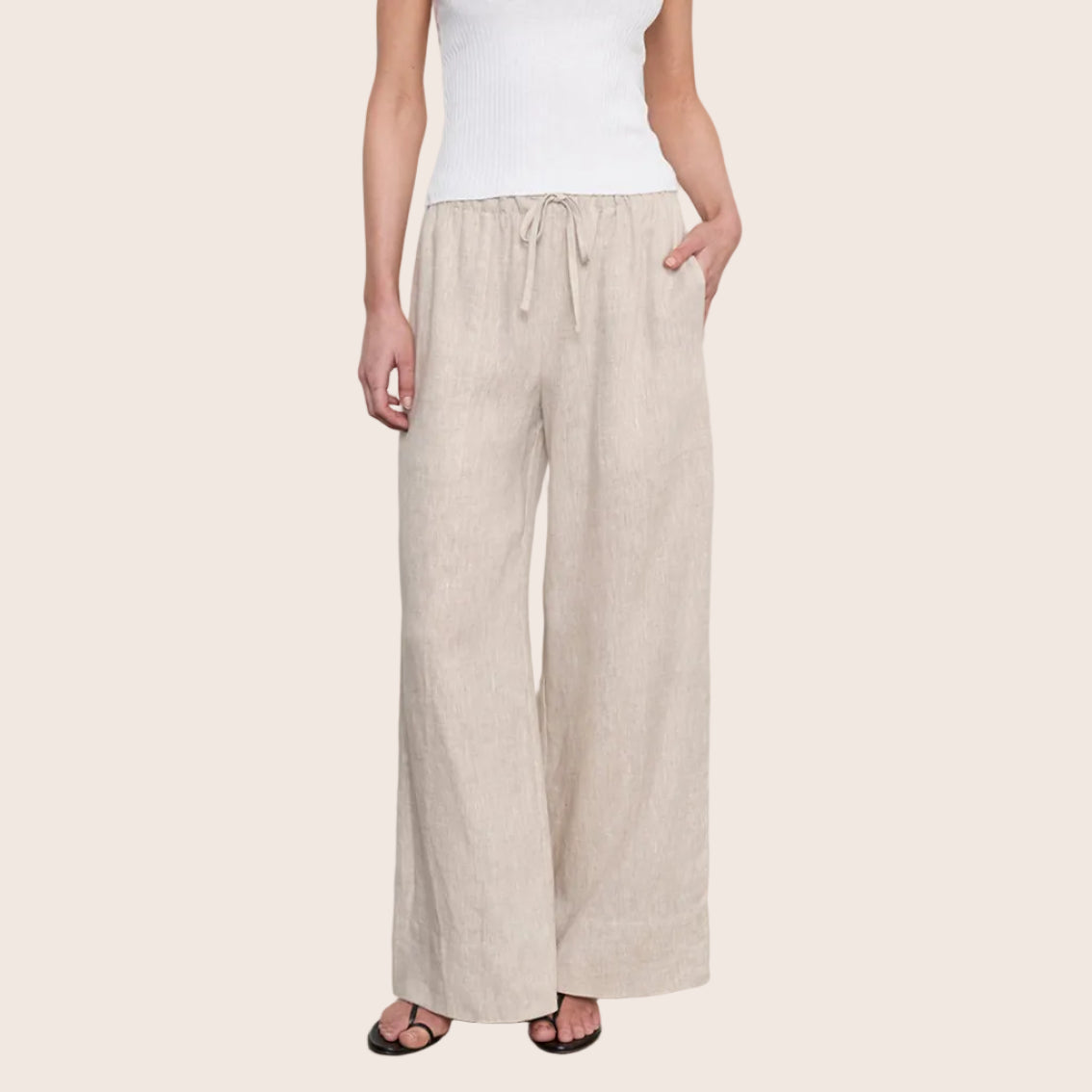 Fashionista Heaven Linen Cropped Summer Pant — Marlowe