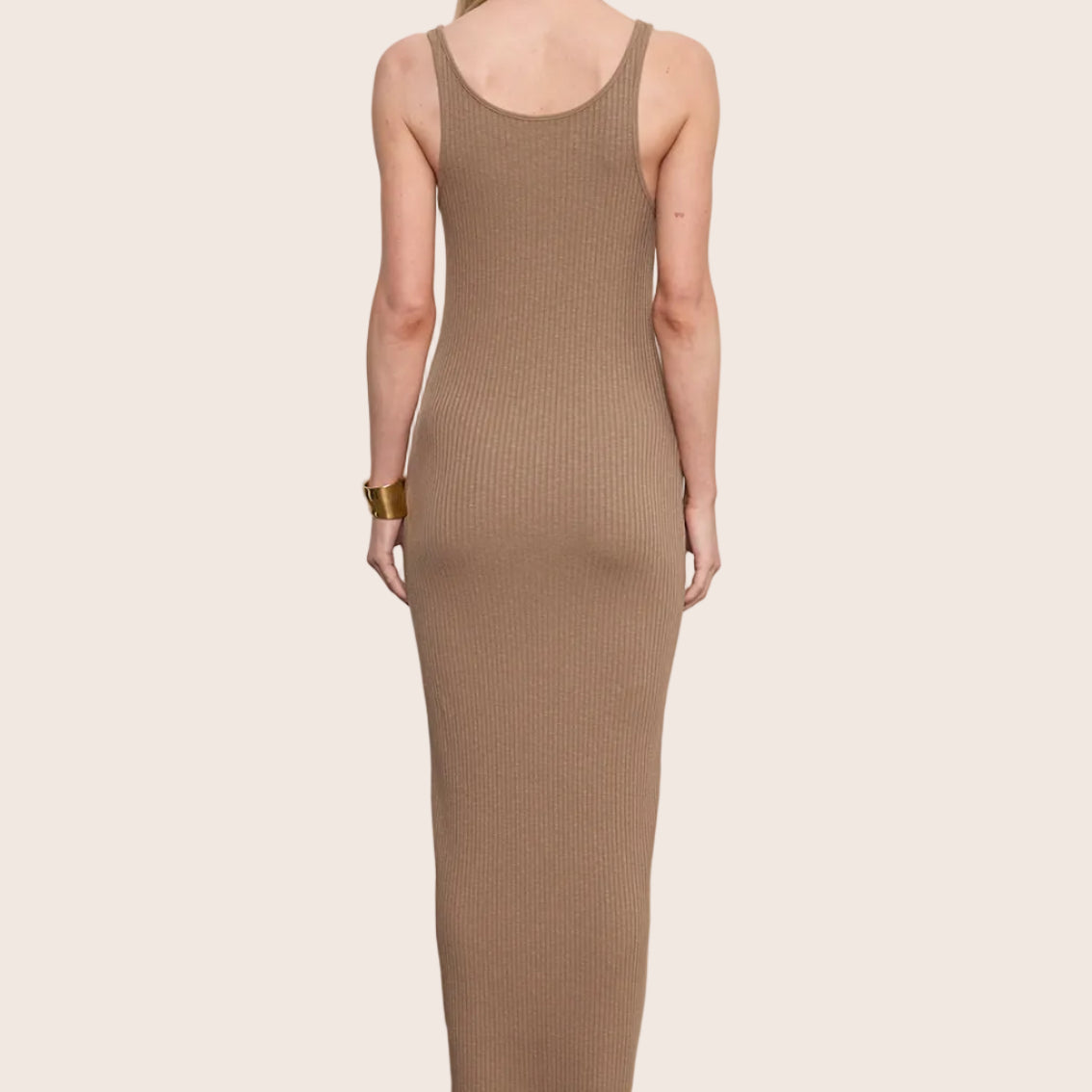 Military Rib Slim Tank Dress — Sasha