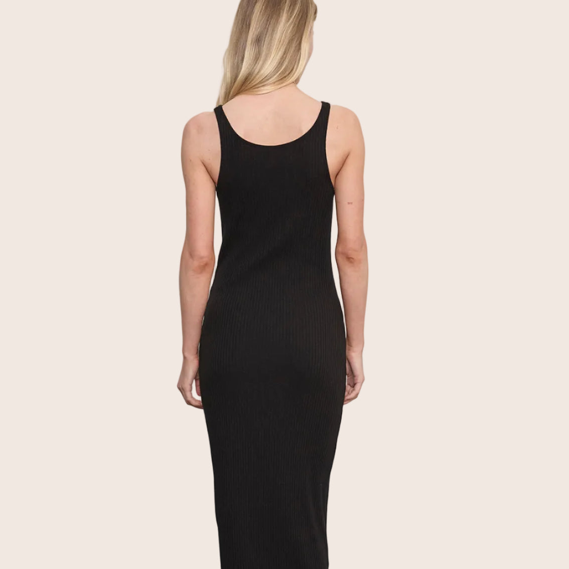 Military Rib Slim Tank Dress — Sasha