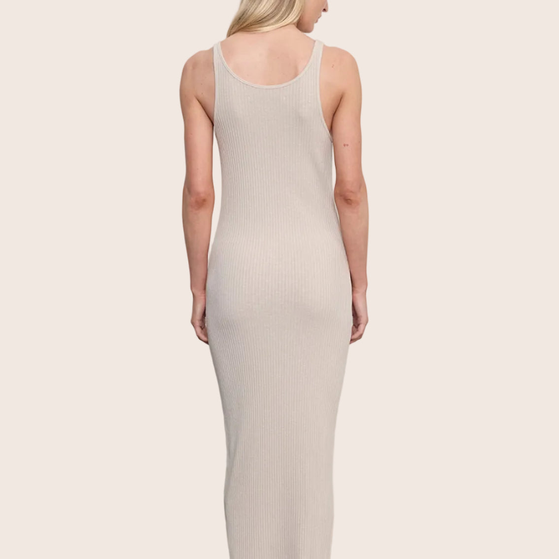 Military Rib Slim Tank Dress — Sasha