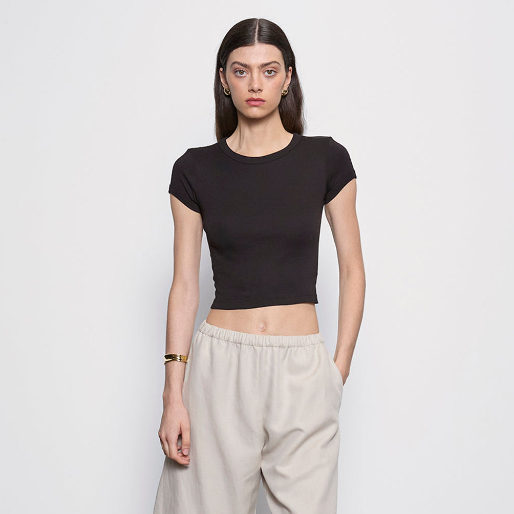 Fashionista Heaven Cotton Cropped Top — Vera