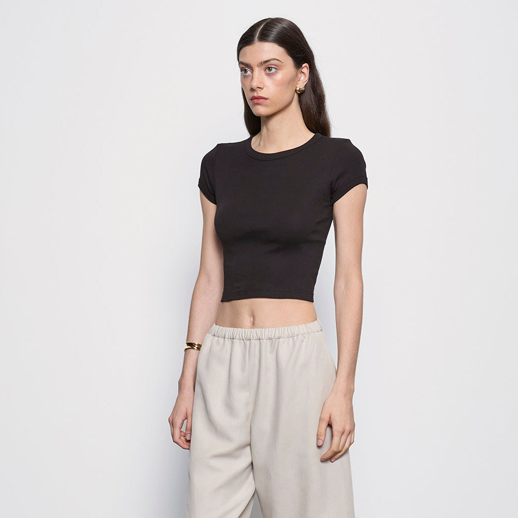 Fashionista Heaven Cotton Cropped Top — Vera