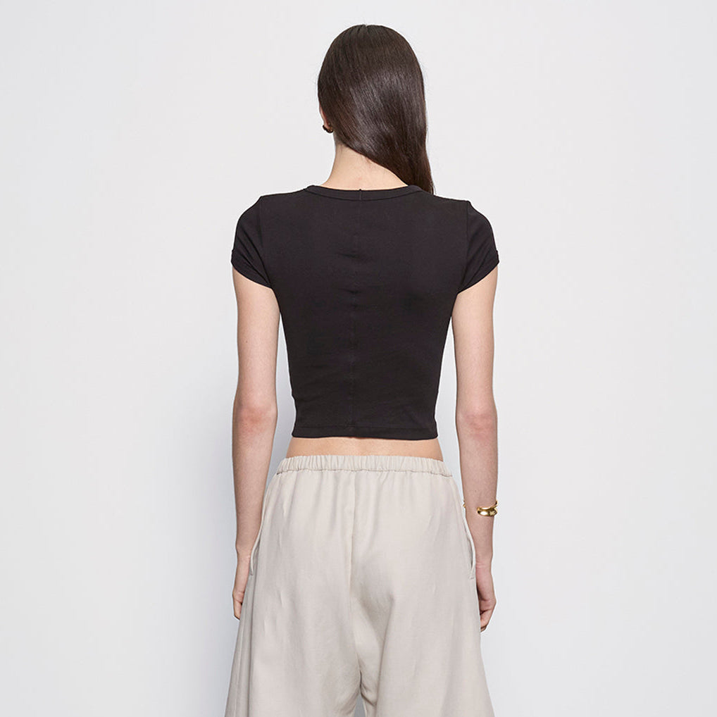 Fashionista Heaven Cotton Cropped Top — Vera