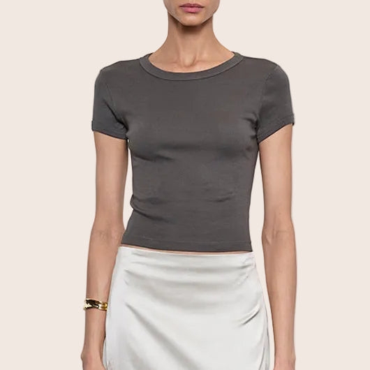 Fashionista Heaven Cotton Cropped Top — Mara