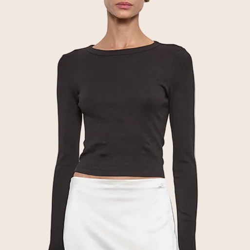 Fashionista Heaven Cotton Cropped Top — Juno