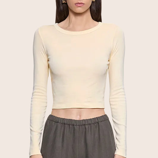 Fashionista Heaven Cotton Cropped Top — Juno