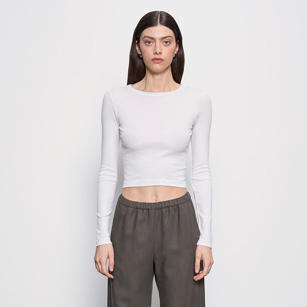 Fashionista Heaven Cotton Cropped Top — Juno