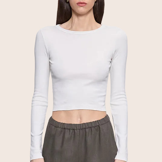 Fashionista Heaven Cotton Cropped Top — Juno