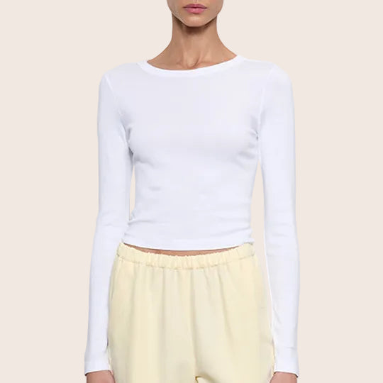 Fashionista Heaven Cotton Cropped Top — Juno