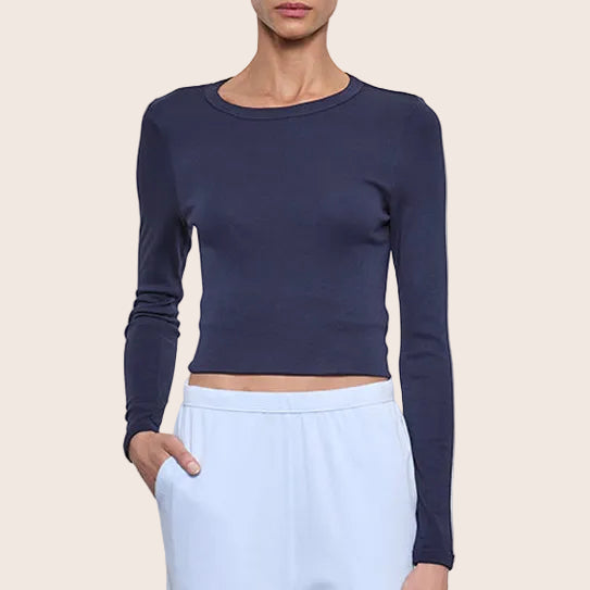Fashionista Heaven Cotton Long Sleeve Top — Romy