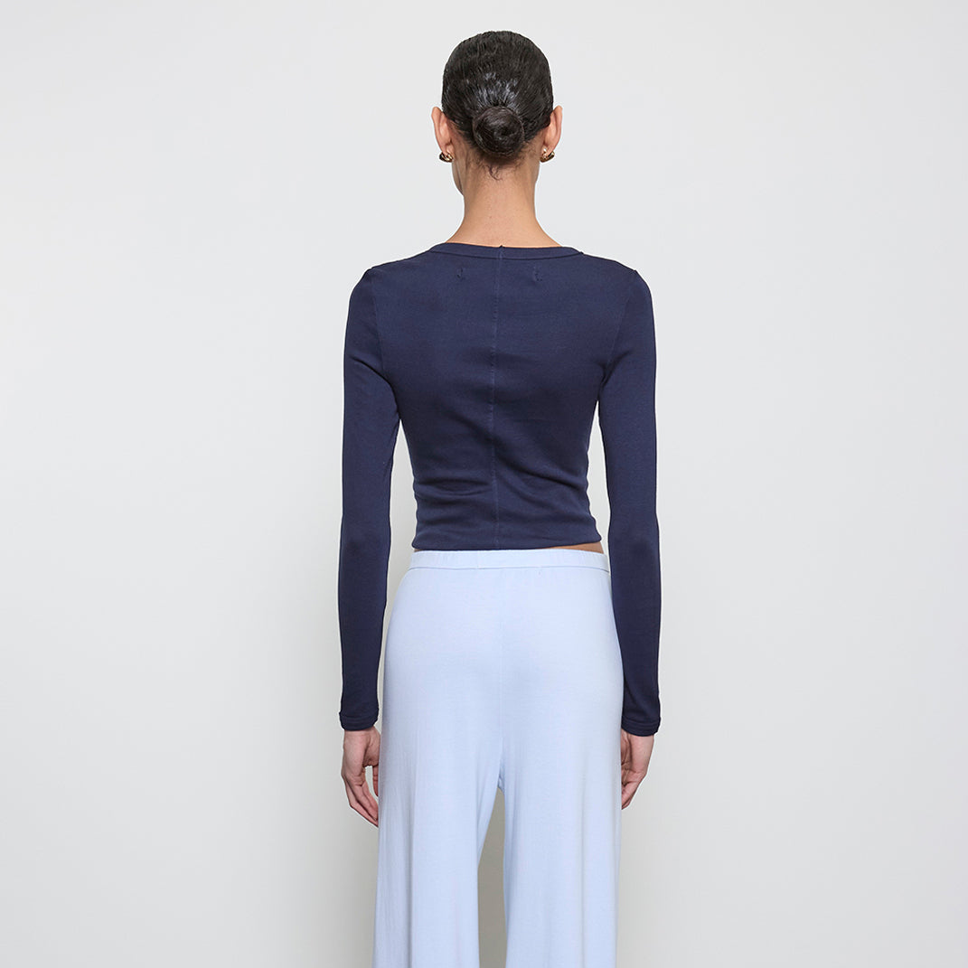 Fashionista Heaven Cotton Long Sleeve Top — Romy