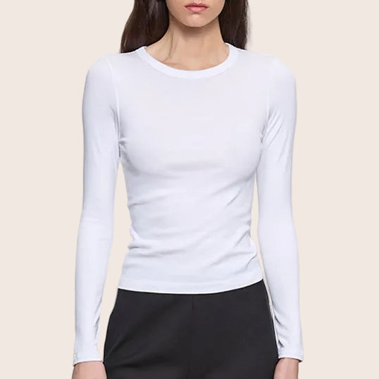 Fashionista Heaven Cotton Long Sleeve Top — Romy