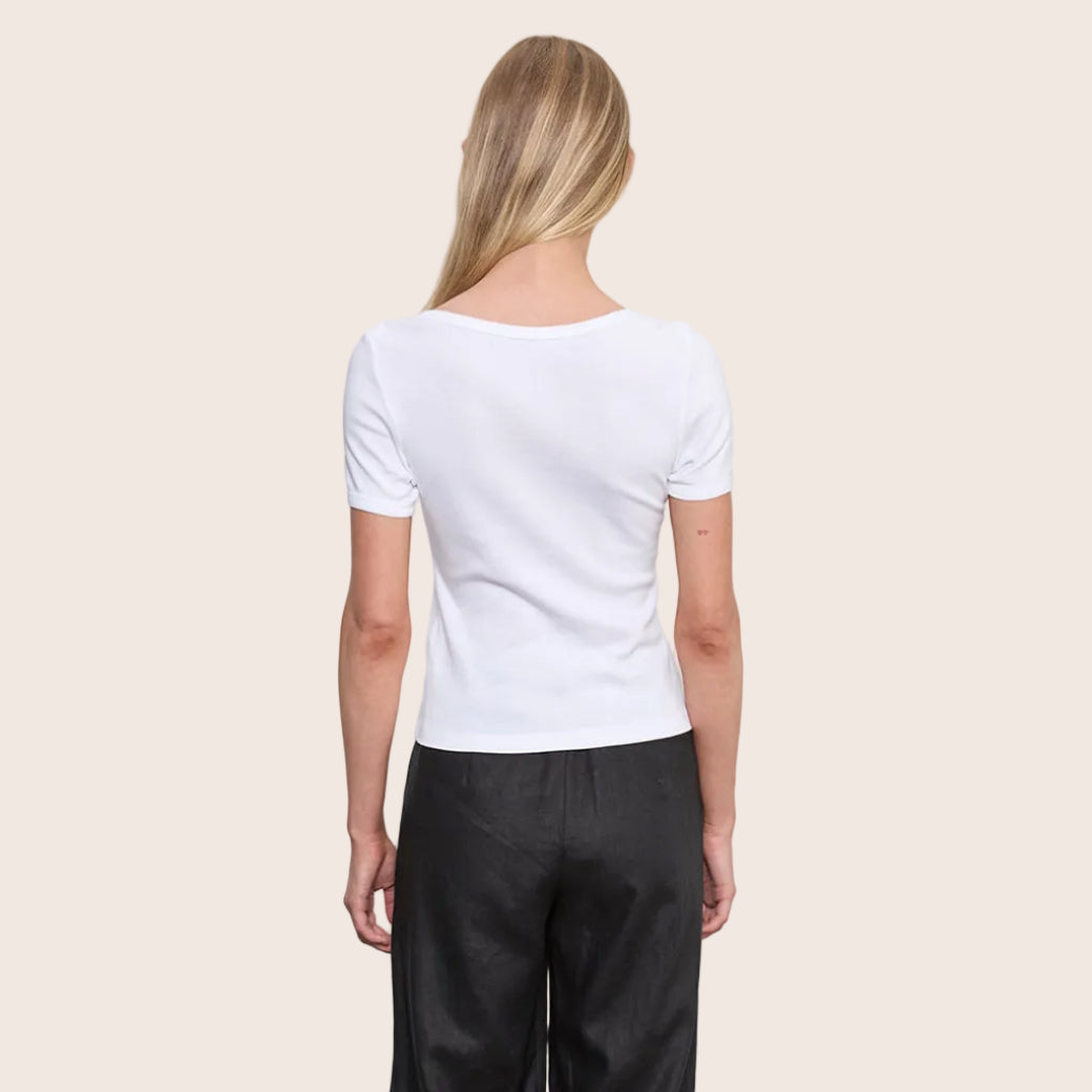 Fashionista Heaven Cotton Bateau Top — Esme