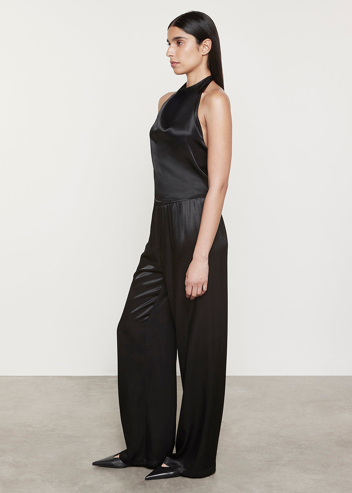 Satin Wide-Leg Pant — Valentina