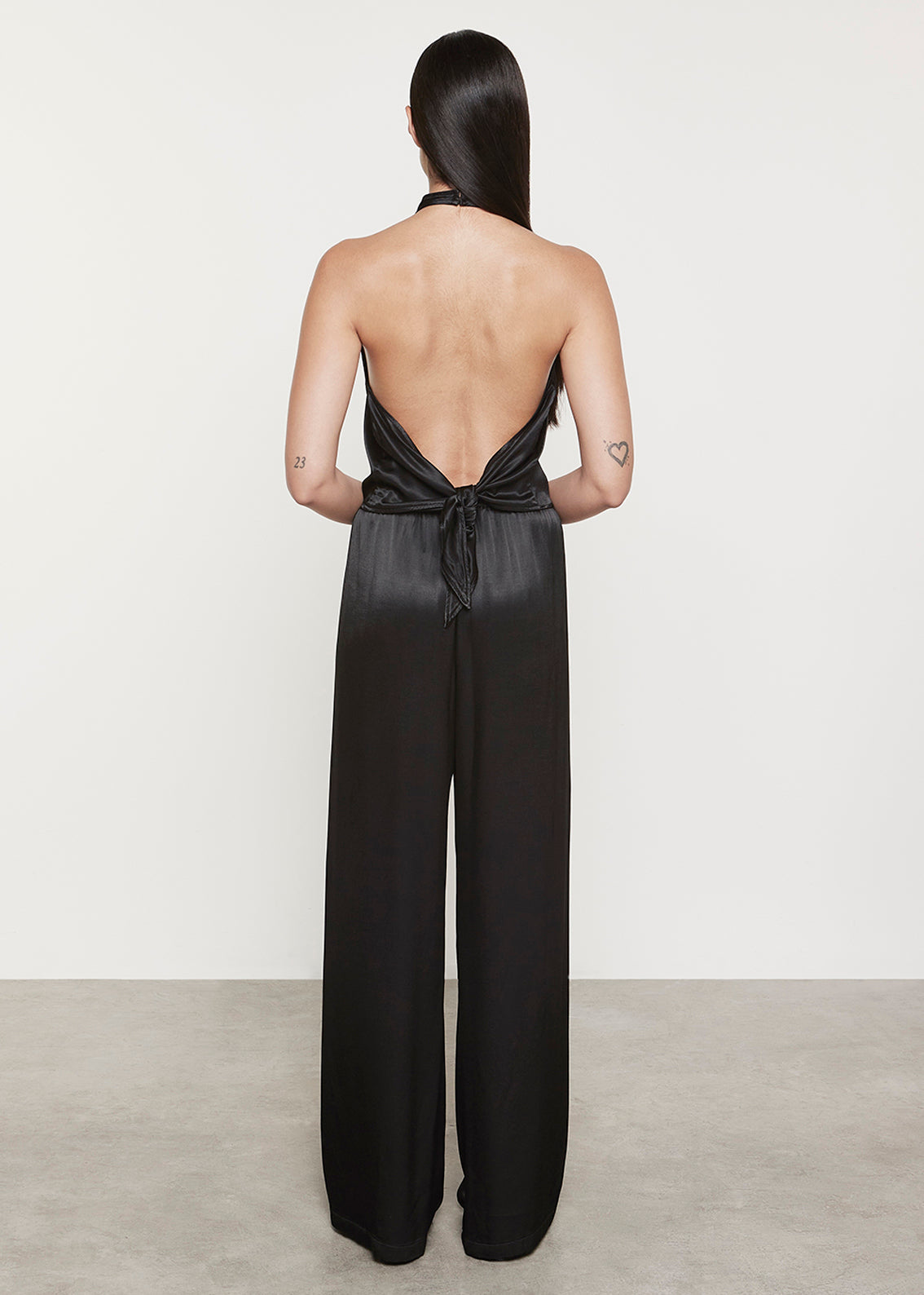 Satin Wide-Leg Pant — Valentina