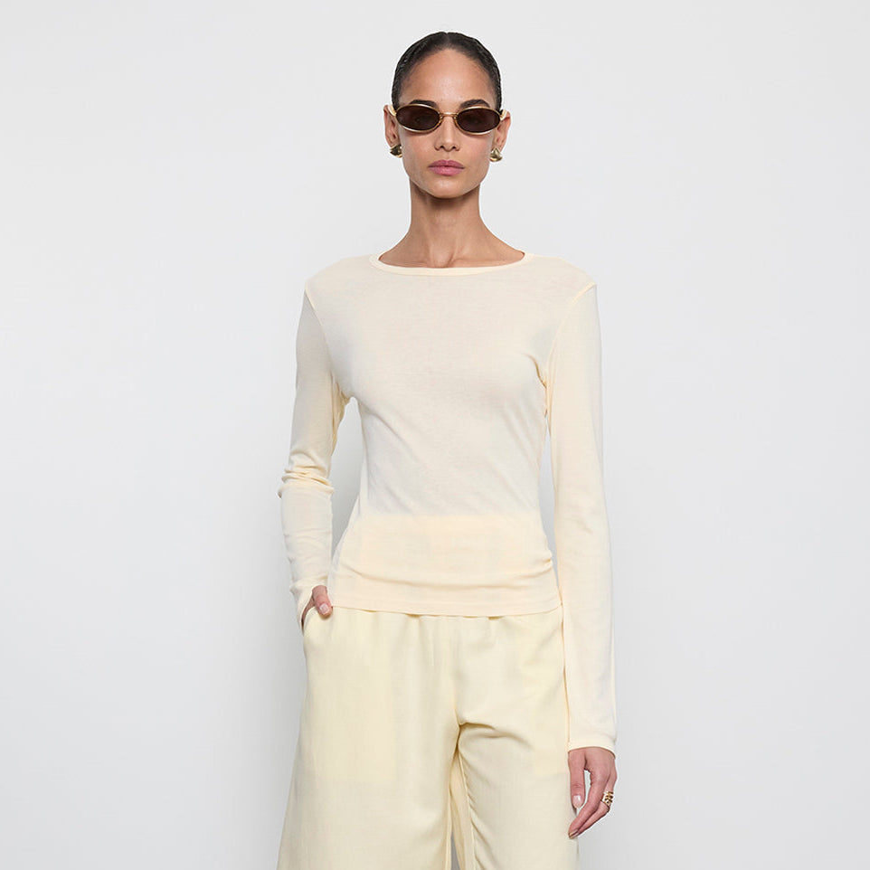 Fashionista Heaven Cotton Crew Top — Ines
