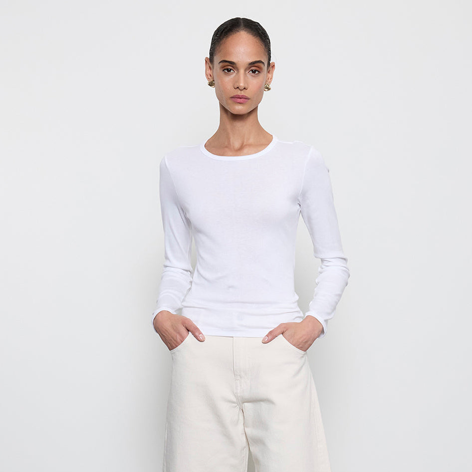 Fashionista Heaven Cotton Crew Top — Ines