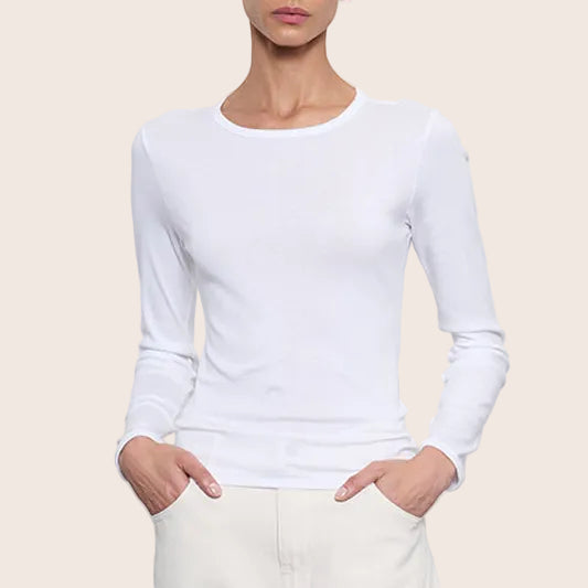 Fashionista Heaven Cotton Crew Top — Ines