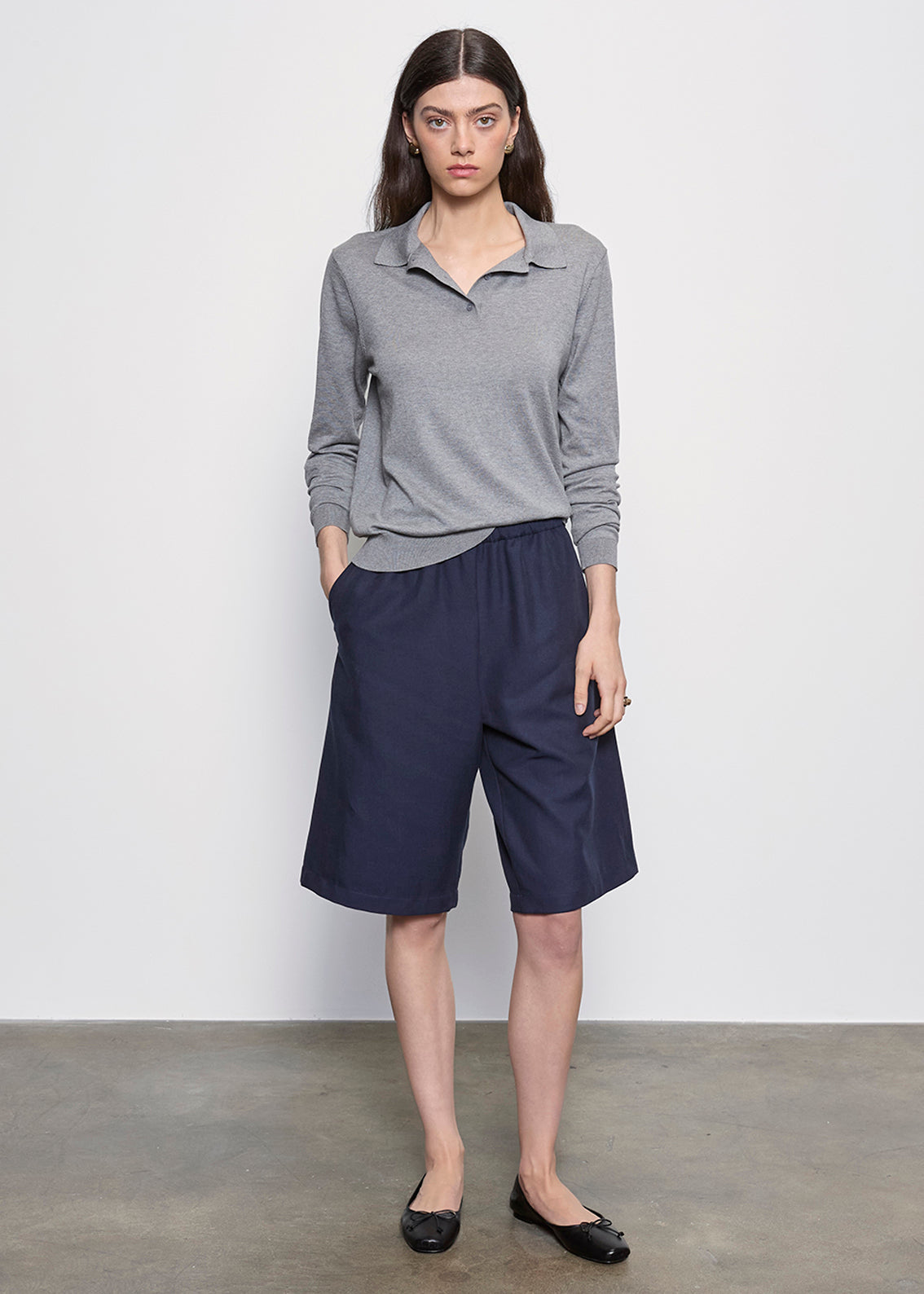 Fashionista Heaven Twill Bermuda Short — Rosalind