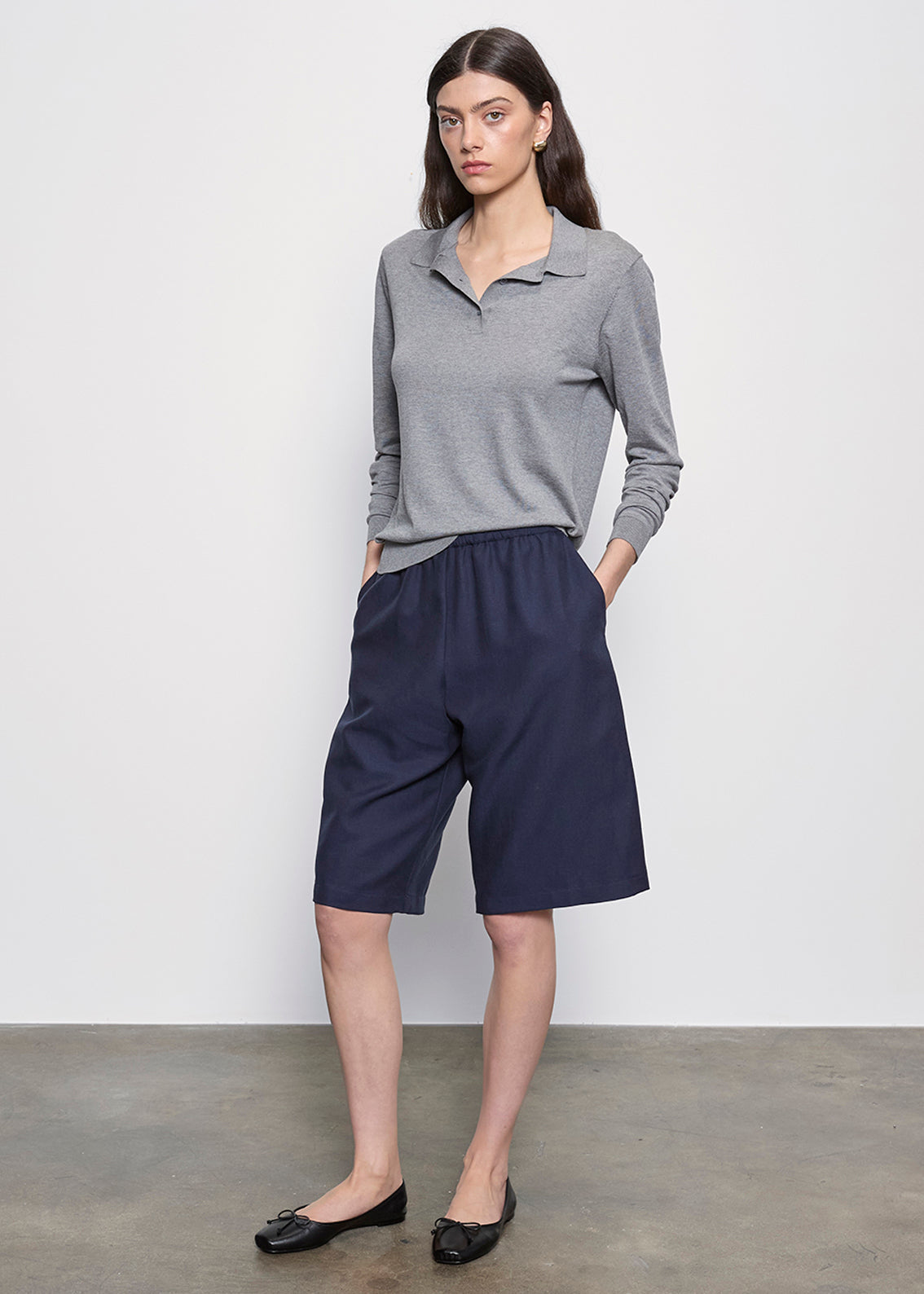 Fashionista Heaven Twill Bermuda Short — Rosalind