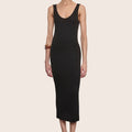 Silk Rib Midi Dress — Ivana