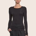 Fashionista Heaven Silk Crew Top — Vita