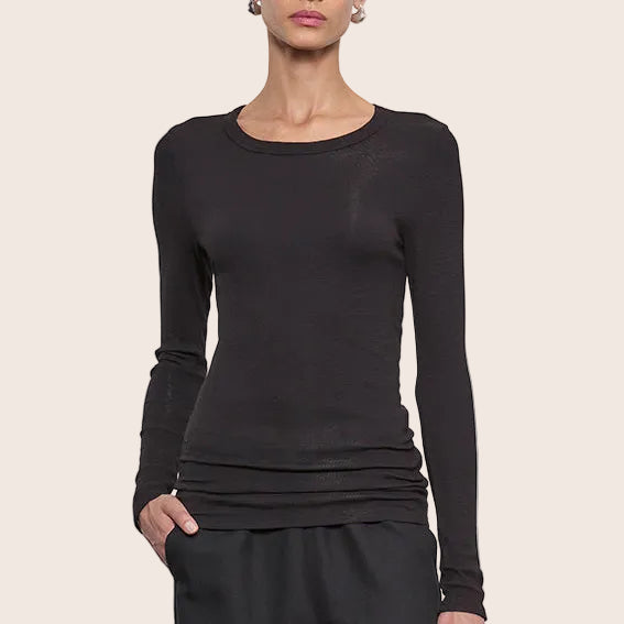 Fashionista Heaven Silk Crew Top — Vita