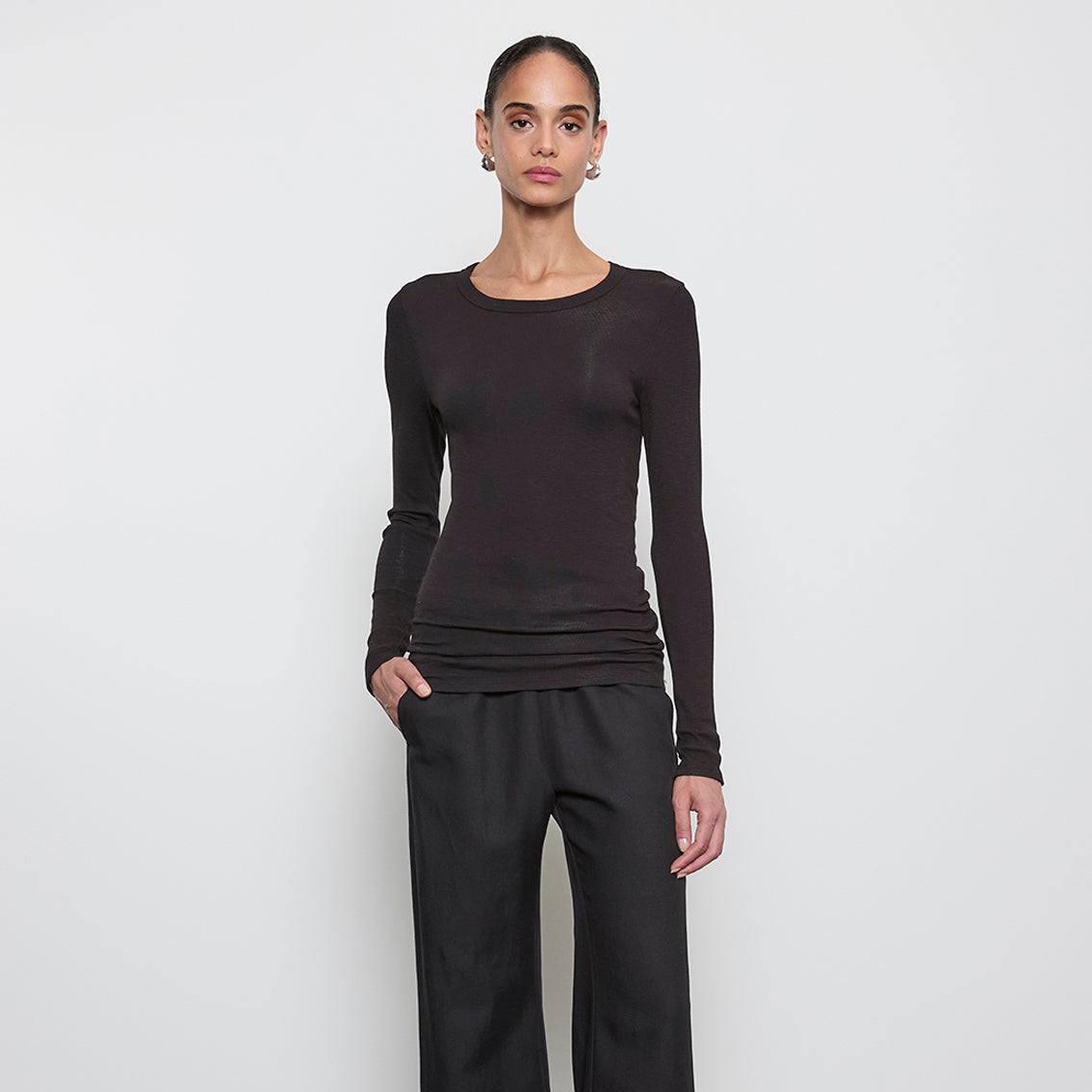 Fashionista Heaven Silk Crew Top — Vita