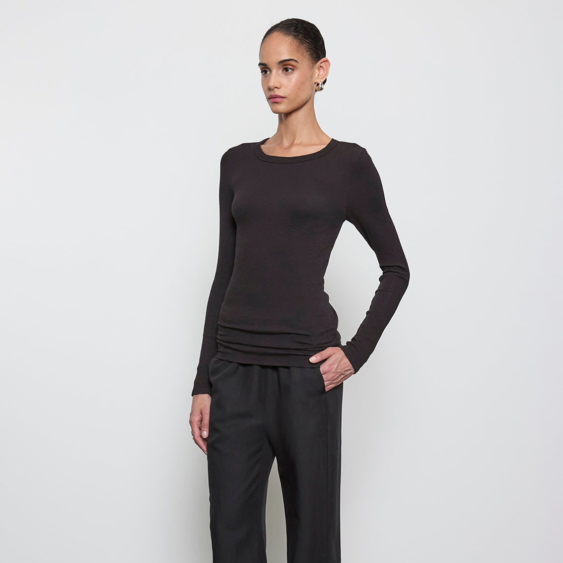 Fashionista Heaven Silk Crew Top — Vita