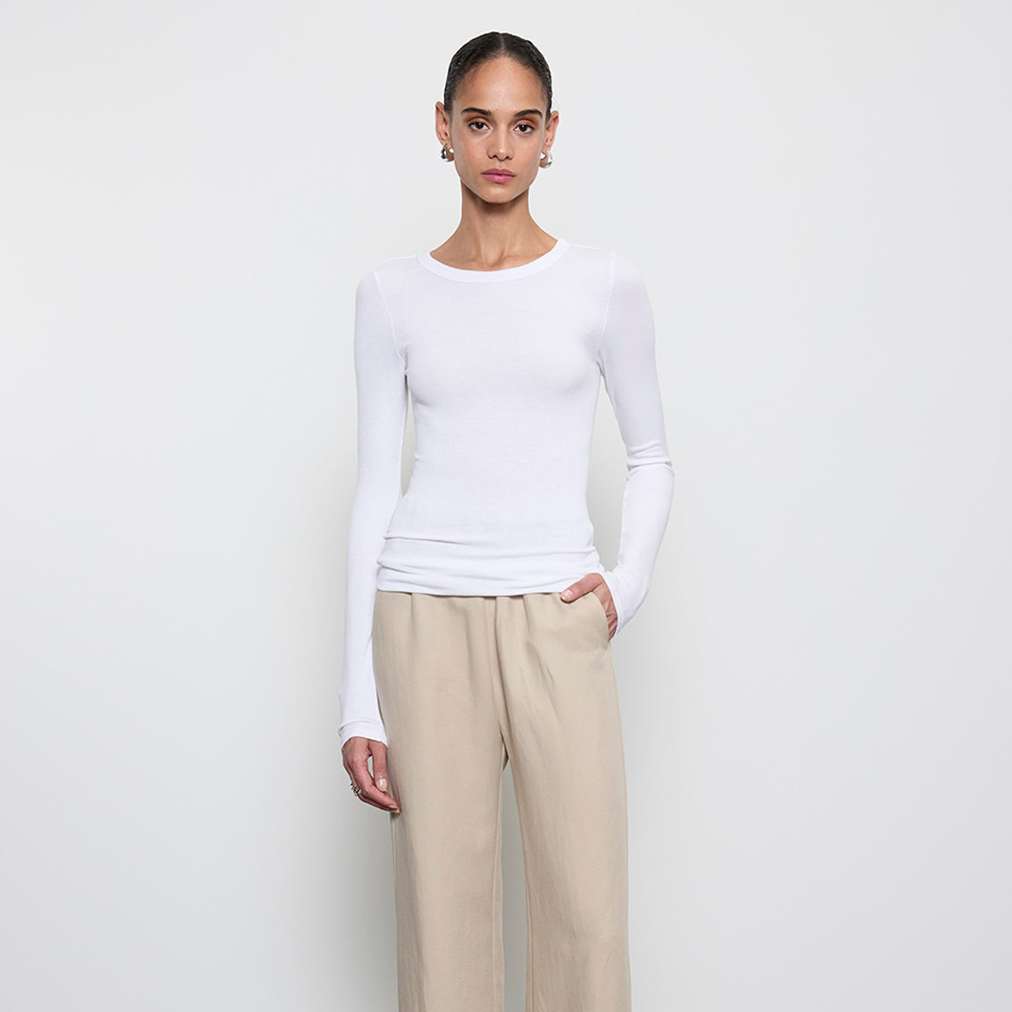 Fashionista Heaven Silk Crew Top — Vita